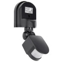 Wall-Mounted Sensor Light - Maclean MCE25 GR 180° Motion IP44 Black
