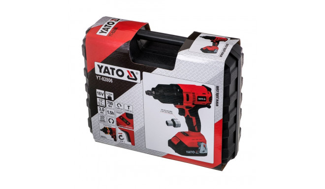 Impact Wrench - YATO YT-82806 1/2" 700Nm Brushless Red/Black