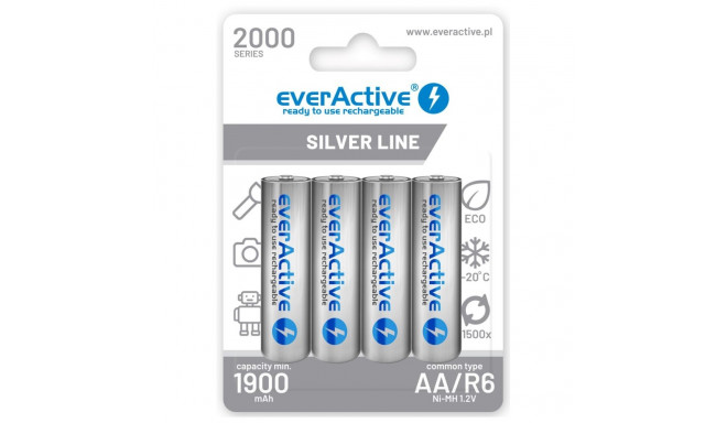 Rechargeable Batteries - Everactive Ni-mh AA 2000mah Silver, Black