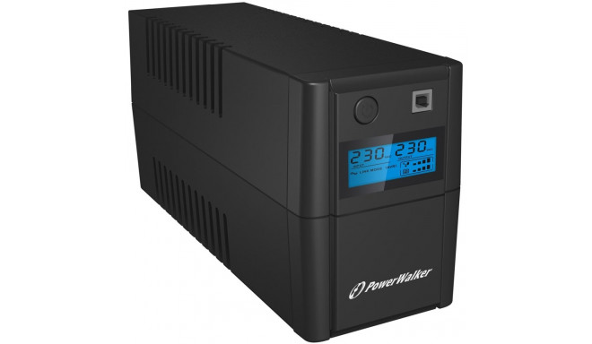 Uninterruptible Power Supply - PowerWalker VI 850 SHL 0.85 kVA 2 AC Outlets