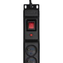 Power Strip - Activejet COMBO 12 Socket 3m Cable 2500W