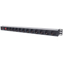 Power Strip - Intellinet German Type 12-way With On/off Switch