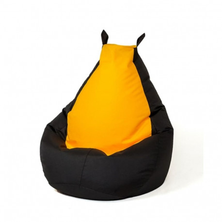 Floor Cushion - Sako Batmann Xl 130x90 Cm, Black-yellow