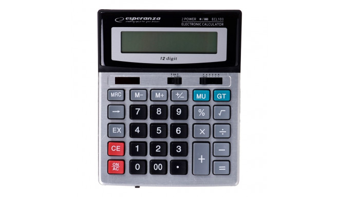 Desktop Calculator - Esperanza Ecl103, Basic Black, Gray