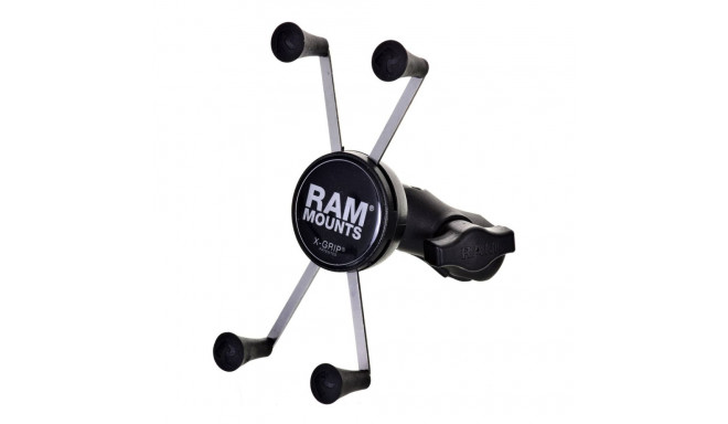 Phone Holder - RAM Mounts X-Grip Large Black RAM Mounts X-Grip Large Phone Mount with Fork Stem Base