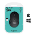 Computer Mouse - Logitech M330 Silent Plus Black