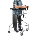 Ergonomic Walker - Adjustable Pulpit Style with 4 Wheels Grey/Black