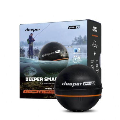 Fish Finder - Deeper Smart Sonar Pro+, Black