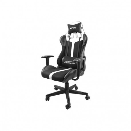 Gaming Chair - FURY Avenger XL Ergonomic Padded Black, White