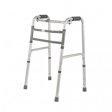 Rehabilitation Walker - AT51002 Ergonomic Aluminium 2-Wheel Grey/Silver