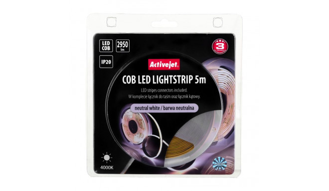 Strip Light - Activejet Aje-cob 5m Neutral, White