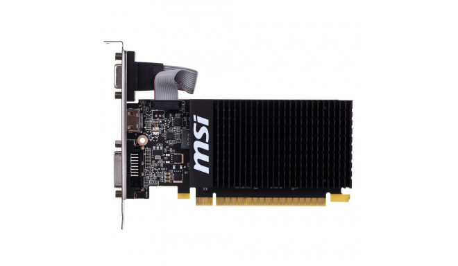Graphics Card - MSI GeForce GT 710 2GB GDDR3 HDMI DVI-D VGA Passive Cooling