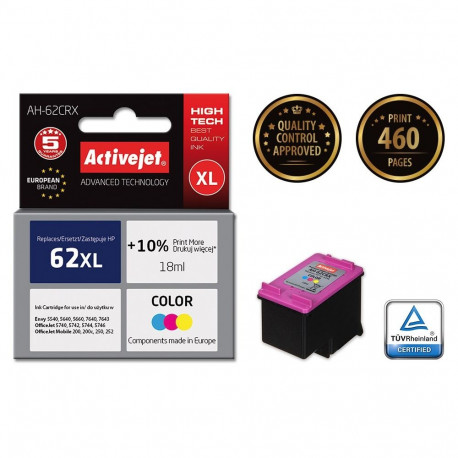 Ink Cartridge - Activejet Ah-62crx 18ml