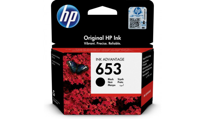 Printer Ink - HP 653 Black