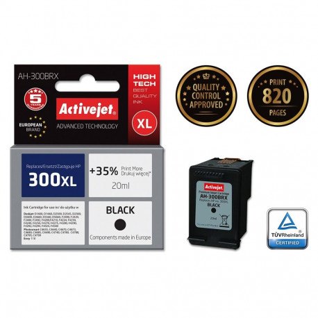 Ink Cartridge - Activejet AH-300BRX 20ml High Yield Pigment Black