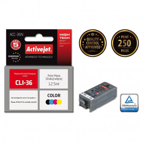 Ink Cartridge - Activejet ACC-36N Compatible for Canon CLI-36 Color