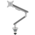 Monitor Holder - Ergo Office Er-751 Adjustable Desk Holder White And Silver Colors.