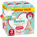 Pampers Premium Care Pants Size 3, 144 Pants, 6-11kg