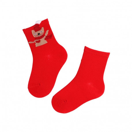 SOKISAHTEL LUCIUS punased karuga jõulusokid lastele 439