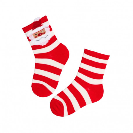 SOKISAHTEL LUCIUS triibulised jõuluvanaga sokid lastele 439