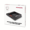 Axagon RSS-CD12 2.5 SSD/HDD caddy into DVD slot 12.7 mm LED ALU interface cards/adapter Internal SAT