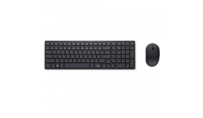 DELL KM555 keyboard Mouse included Universal RF Wireless + Bluetooth QWERTZ German Black