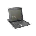 Digitus 19&quot; HD LCD KVM console, 8-port Cat 5, German keyboard