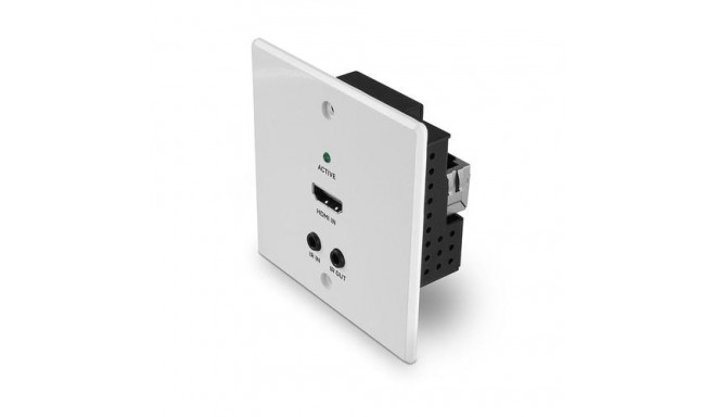 Lindy 70m Cat.6 HDMI 4K60, IR and RS-232 HDBaseT UK Wall Plate Extender, Transmitter
