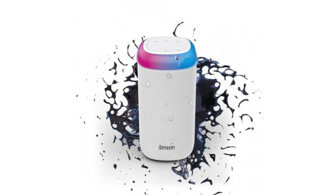 Hama Shine 2.0 Stereo portable speaker White 30 W