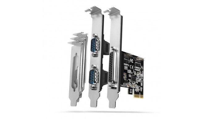Axagon PCEA-PSN PCIe-Adapter mit 1x Parallel-+ 2x Seriell-Ports - ASIX AX99100 interface cards/adapt
