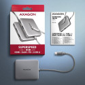 Axagon N HMC-5HL USB 5Gbps hub 2x USB-A HDMI 4k/60Hz RJ-45 GLAN PD 100W kabel USB-C Wired USB 3.2 Ge