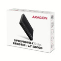 Axagon EE25-GTR USB-C 3.2 Gen 2 - SATA 6G 2.5\&quot; externes Festplattengehäuse geriffelt HDD/S