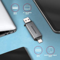 Axagon CRE-DAC USB-C+ USB-A 5 Gbps MINI 2-slot &amp; lun SD/microSD card reader USB 3.0 Type-A/T