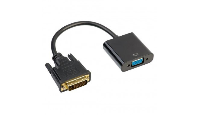 Akyga AK-AD-50 video cable adapter 0.15 m VGA (D-Sub) DVI Black