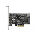 DeLOCK PCI Express x4 Card to 4 x USB Type-C + 1 x USB Type-A - SuperSpeed USB 10 Gbps - Low Profile