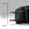 Axagon ACU-PQ20 wall charger QC3.0/AFC/FCP+ PD type-C 20 W - schwarz - USB Typ C Mobile phone, Smart