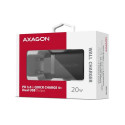 Axagon ACU-PQ20 wall charger QC3.0/AFC/FCP+ PD type-C 20 W - schwarz - USB Typ C Mobile phone, Smart