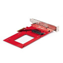 StarTech.com U.3 to PCIe Adapter Card, PCIe 4.0 x4 Adapter For 2.5&quot; U.3 NVMe SSDs, SFF-TA-1