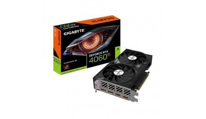 GIGABYTE GeForce RTX 4060 Ti WINDFORCE 8G Graphics Card - 8GB GDDR6, 128bit, PCI-E 4.0, 2535MHz Core