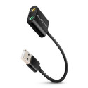 Axagon ADA-12 USB 2.0 Stereo Audio Mini-Adapter 15 cm Kabellänge - Kabel - Audio/Multimedia 2.0 chan