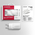 Axagon ACU-PD20W wall charger 1x QC3.0/AFC/FCP/PD type-C 20W white Mobile phone, Smartphone, Smartwa