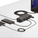 StarTech.com 5G7AINDRM-USB-A-HUB interface hub USB 3.2 Gen 1 (3.1 Gen 1) Type-B 5000 Mbit/s Black