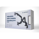 Gembird MA-DA2-02 monitor mount / stand 81.3 cm (32&quot;) Black Desk