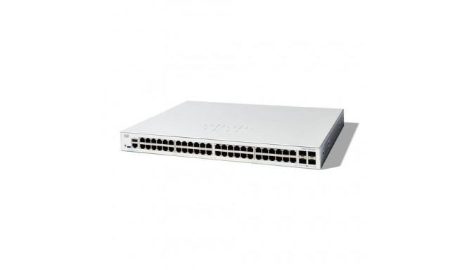 Cisco Catalyst 1300-48T-4X Managed Switch, 48 Port GE, 4x10GE SFP+, Limited Lifetime Protection (C13