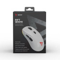 Savio RIFT WHITE gaming RGB Dual Mode mouse Ambidextrous Bluetooth + USB Type-A Optical