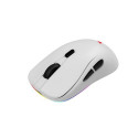 Savio RIFT WHITE gaming RGB Dual Mode mouse Ambidextrous Bluetooth + USB Type-A Optical
