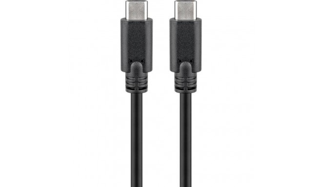 Goobay 38872 USB cable USB 3.2 Gen 2 (3.1 Gen 2) 0.5 m USB C Black