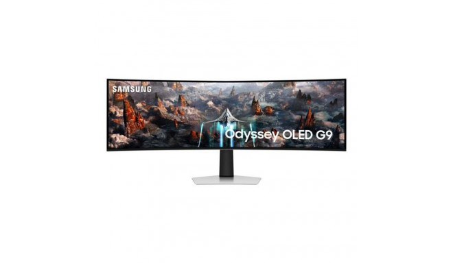 Samsung G93SC computer monitor 124.5 cm (49&quot;) 5120 x 1440 pixels Dual QHD OLED Silver