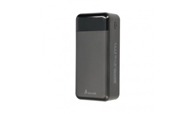 Extralink Powerbank EPB-124 30000mAh Black Power bank, Fast Charging, USB-C