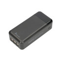 Extralink Powerbank EPB-124 30000mAh Black Power bank, Fast Charging, USB-C